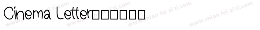 Cinema Letter字体转换